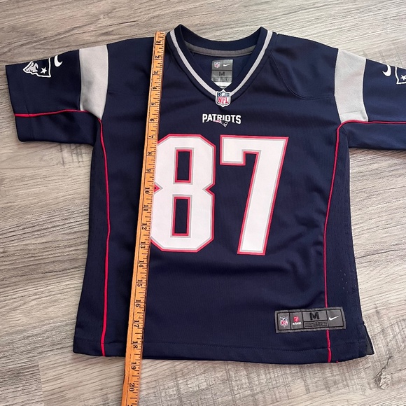 Rob Gronkowski New England Patriots Nike On Field Youth Medium Jersey GRONK - Picture 6 of 7